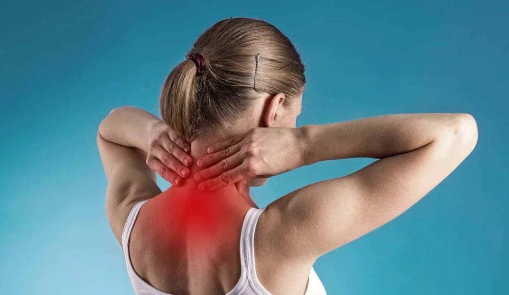 Imagem demonstrando dor de cabeça cervicogênica