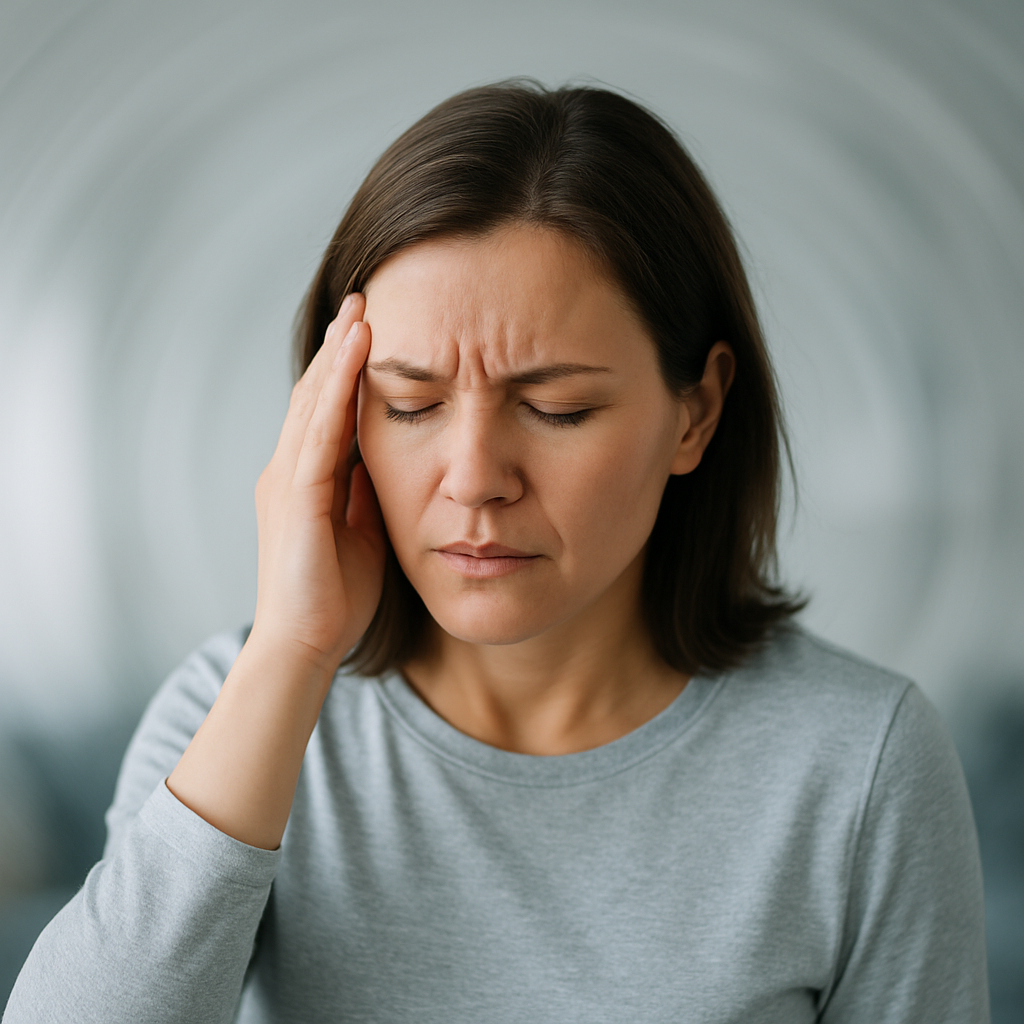 Mulher com tontura