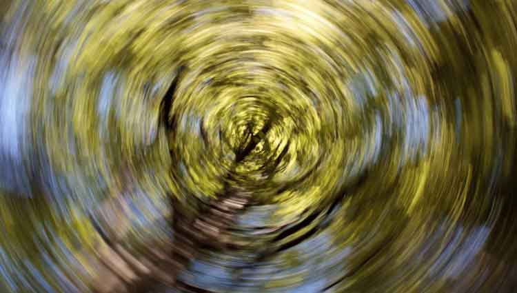 Imagem que demonstra sensação de vertigem