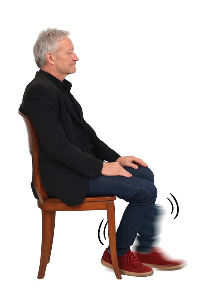 Imagem de senhor com Parkinson e discinesia