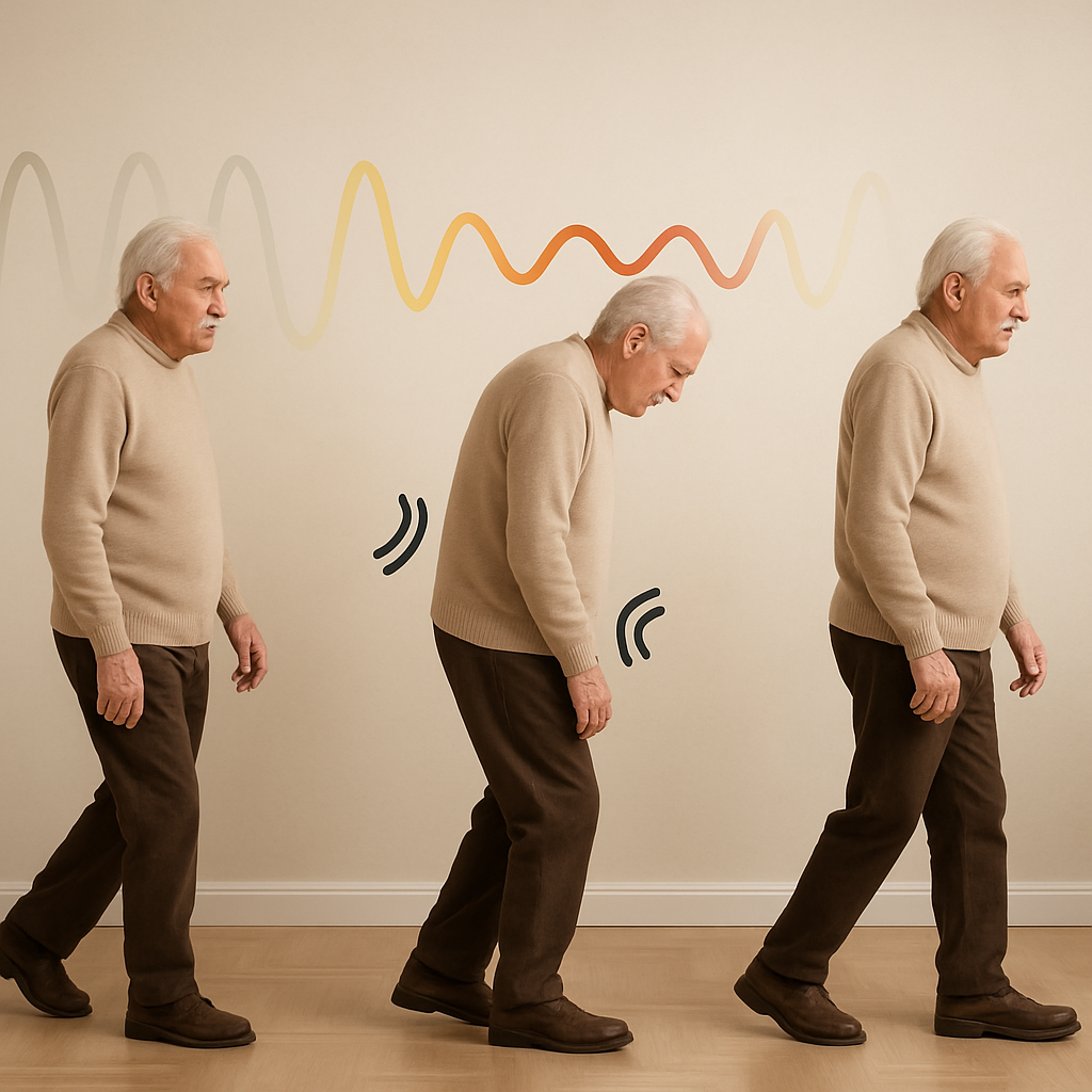 Imagem que mostra flutuação motora no parkinson